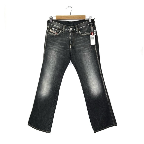 Vintage Deisel Jeans Black Women’s Size 28/4 Bootcut Y2K Vtg Retro New NWT - Picture 1 of 5
